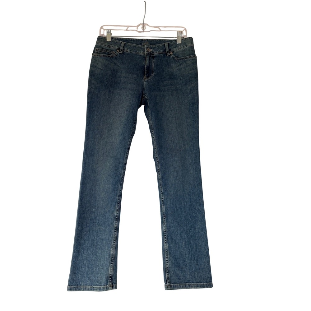 J. Jill Authentic Fit Slim Jeans Womens 6 Petite Medium Wash Stretch Denim